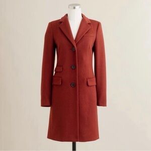 J. Crew Red Peacoat